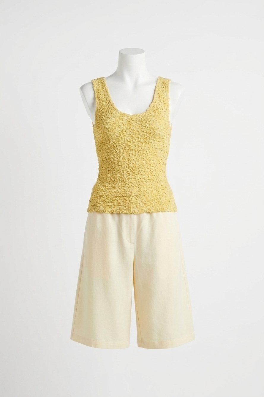NEW ENZA COSTA dimension tank in raffia